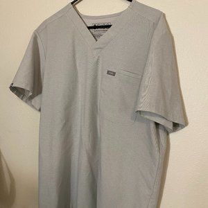 FIGS Pisco Pants and Leon Top - Space Gray